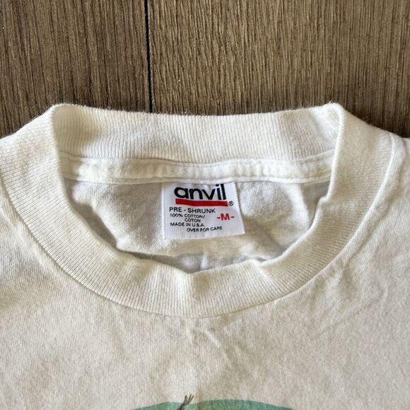 Vtg 90s Human-I-Tees Circle Of Life Faded Shirt M USA Animal Nature Art Grunge - Picture 9 of 14